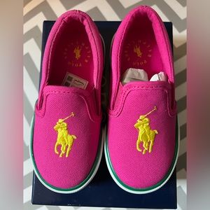 Polo Ralph Lauren - Bal Harbour III Children Pink Shoes Size 8